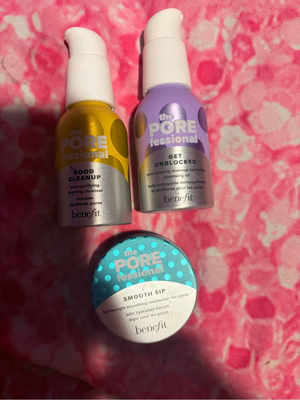 Benefit The POREfessional Minis3 pc Bundle get blocked,good cleanup, smooth sip